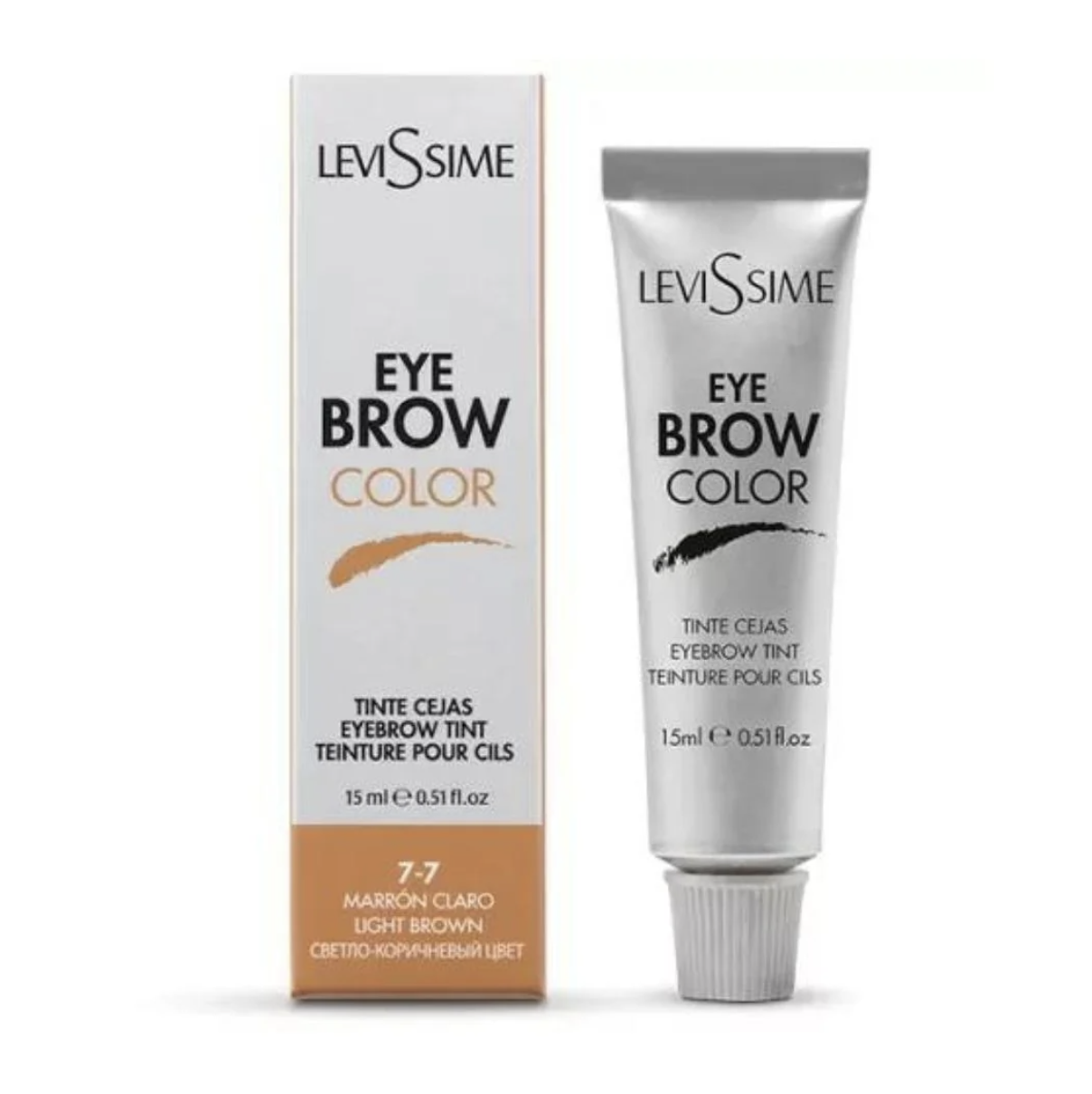 Farba do brwi Eye Brow Color Levissime light brown 7-7 jasny brąz farbka