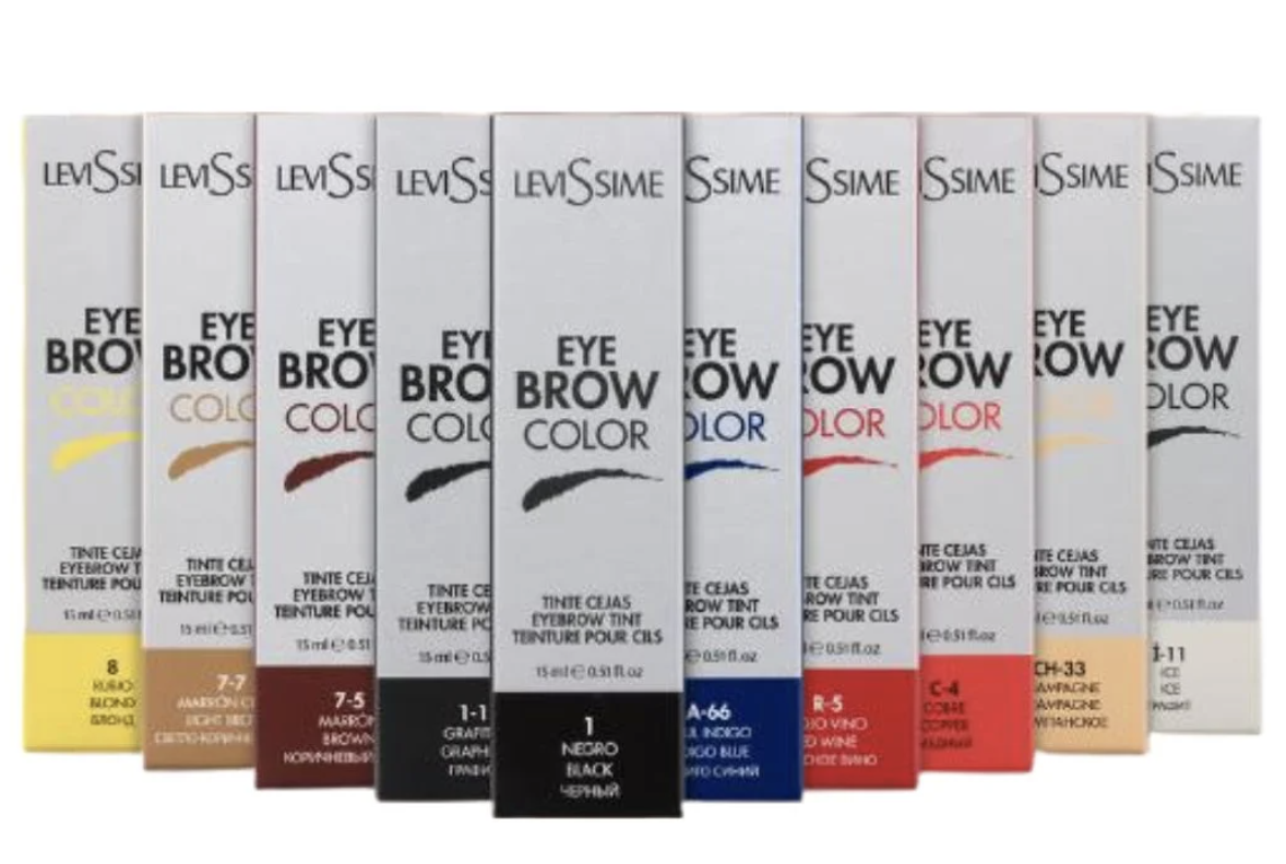 Farba do brwi Eye Brow Color Levissime black czarny farbka