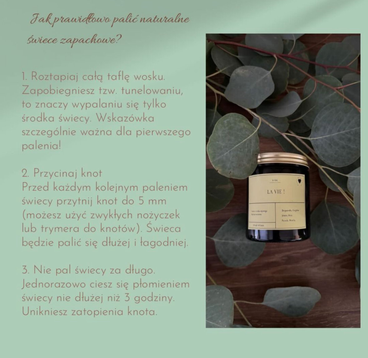 Świeca sojowa Palo Santo A&K Candle 180 ml