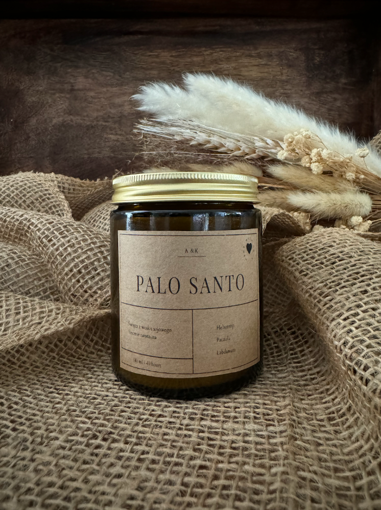 Świeca sojowa Palo Santo A&K Candle 180 ml