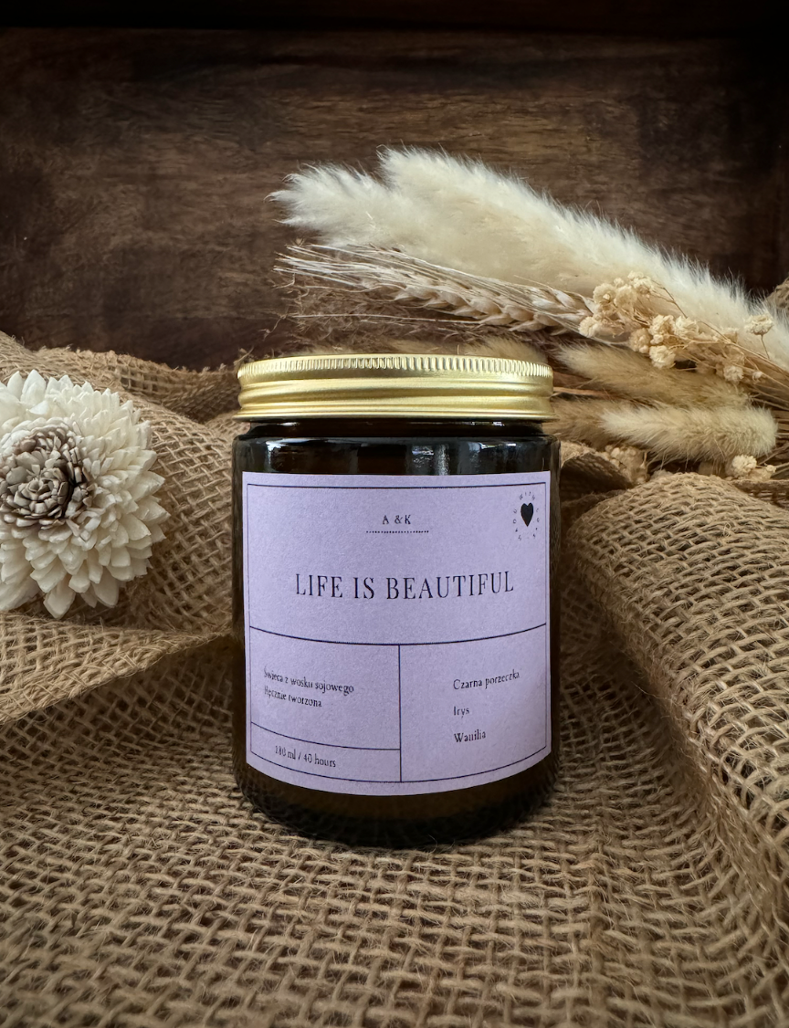 Świeca sojowa Palo Santo A&K Candle 180 ml