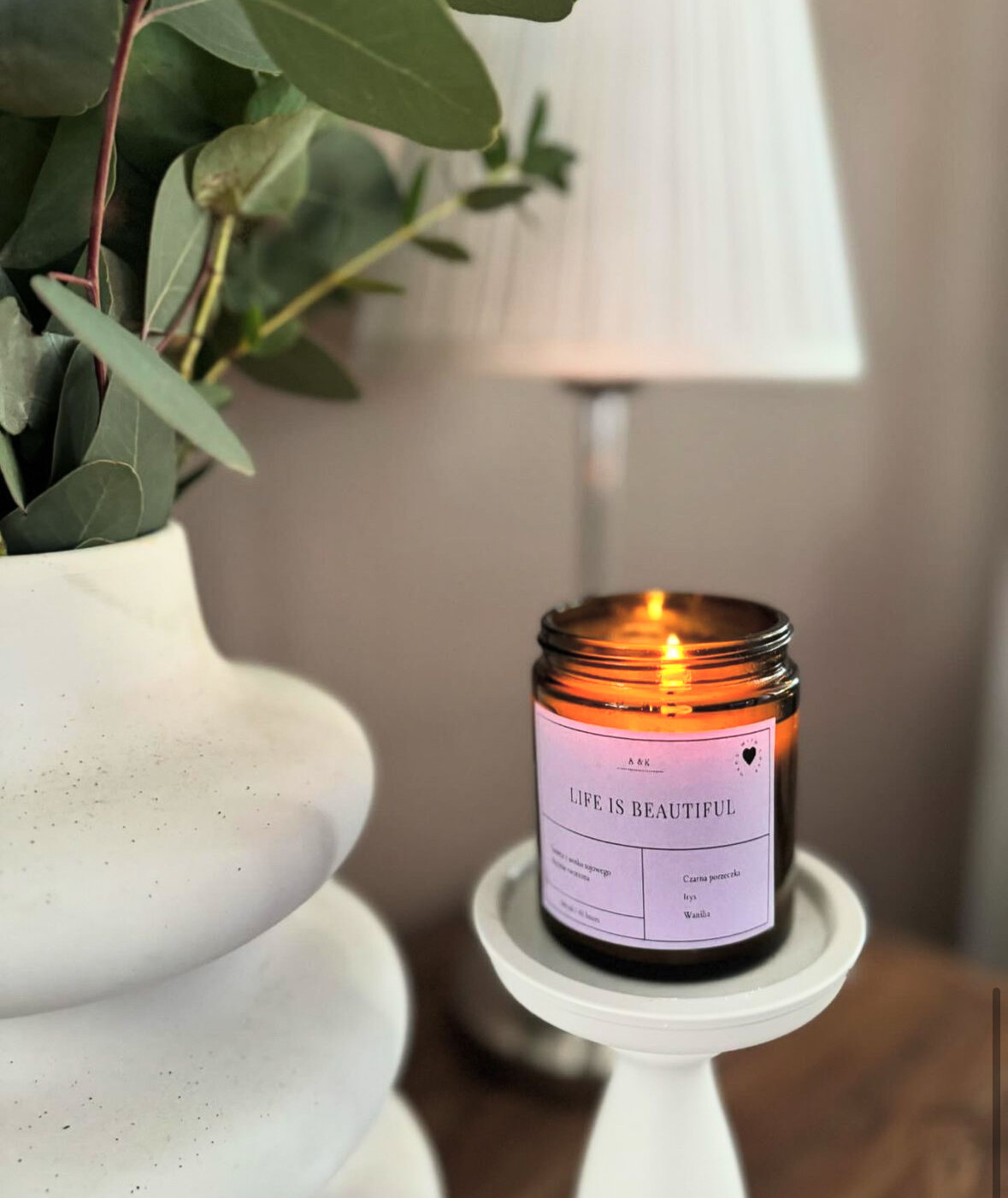 Świeca sojowa Słodkie Lenistwo A&K Candle 180 ml