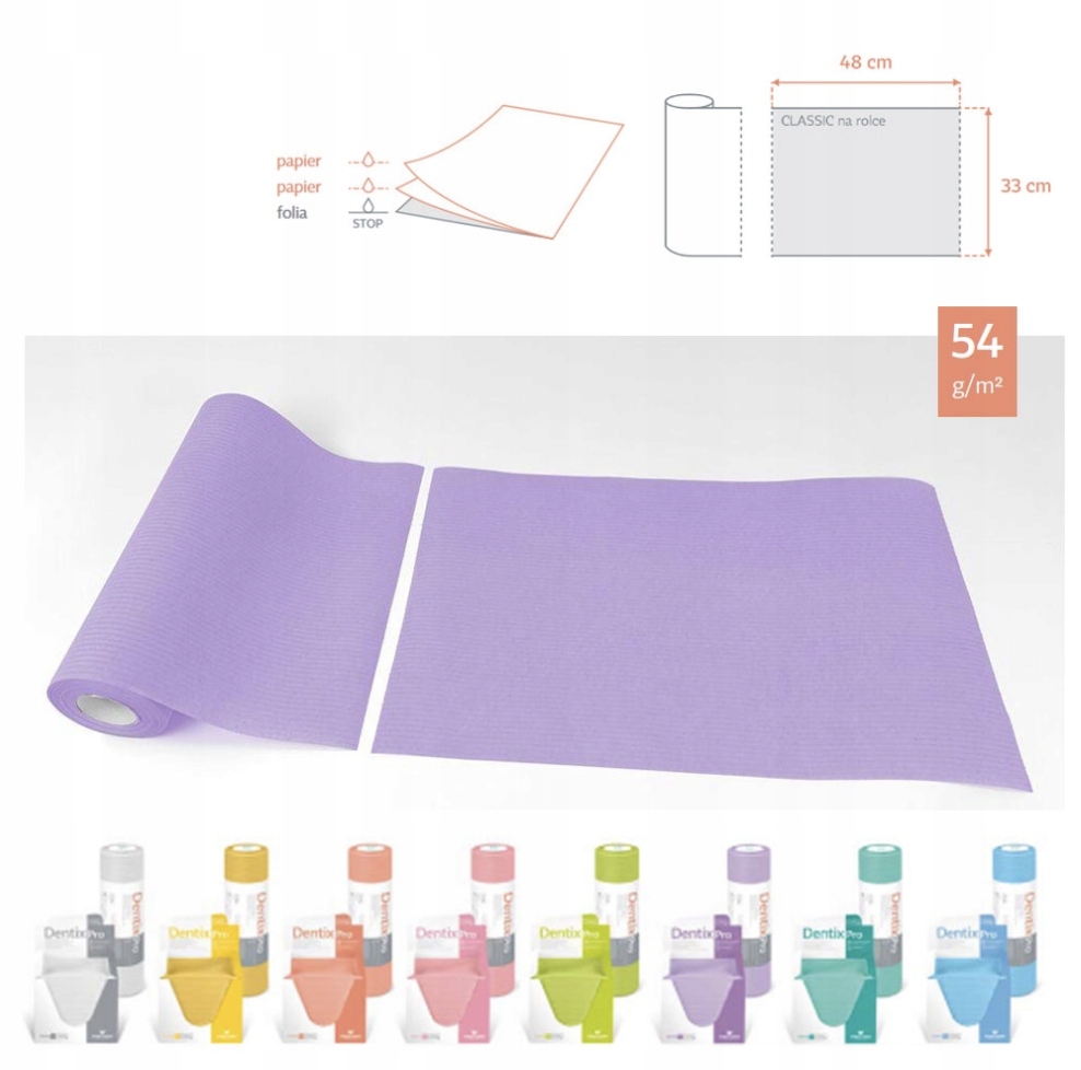 Prześcieradło podkład podfoliowany 50x50cm FIOLET UNIVEL BASIC