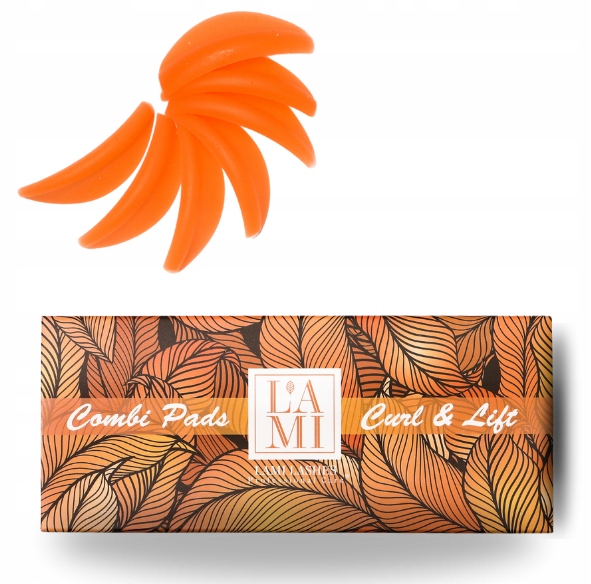 Lami Lashes Combi Pads wałki formy lifting rzęs 8 par ORANGE
