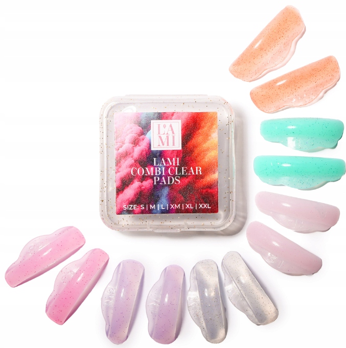 Lami Lashes Combo Clear Pads wałki lifting rzęs 6 par