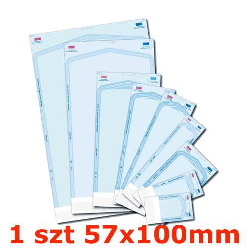 1 szt Torebka do sterylizacji 57x100mm MEDAL samoprzylepna