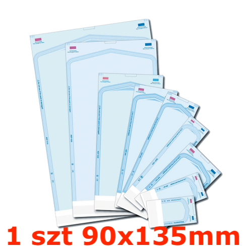 1 szt Torebka do sterylizacji 90x135mm MEDAL samoprzylepna