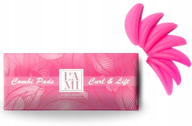 Lami Lashes Combi Pads wałki formy lifting rzęs 8 par RÓŻOWE
