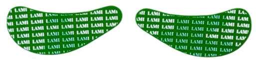 Silikonowe płatki pod oczy do separacji Lami Lashes GREEN