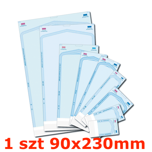 1 szt Torebka do sterylizacji 90x230mm MEDAL samoprzylepna