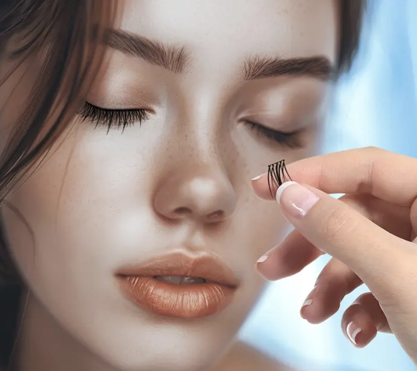 Rzęsy bondingowe NAGARAKU MIX 10-16mm DIY wielokrotnego użytku Z KLEJEM