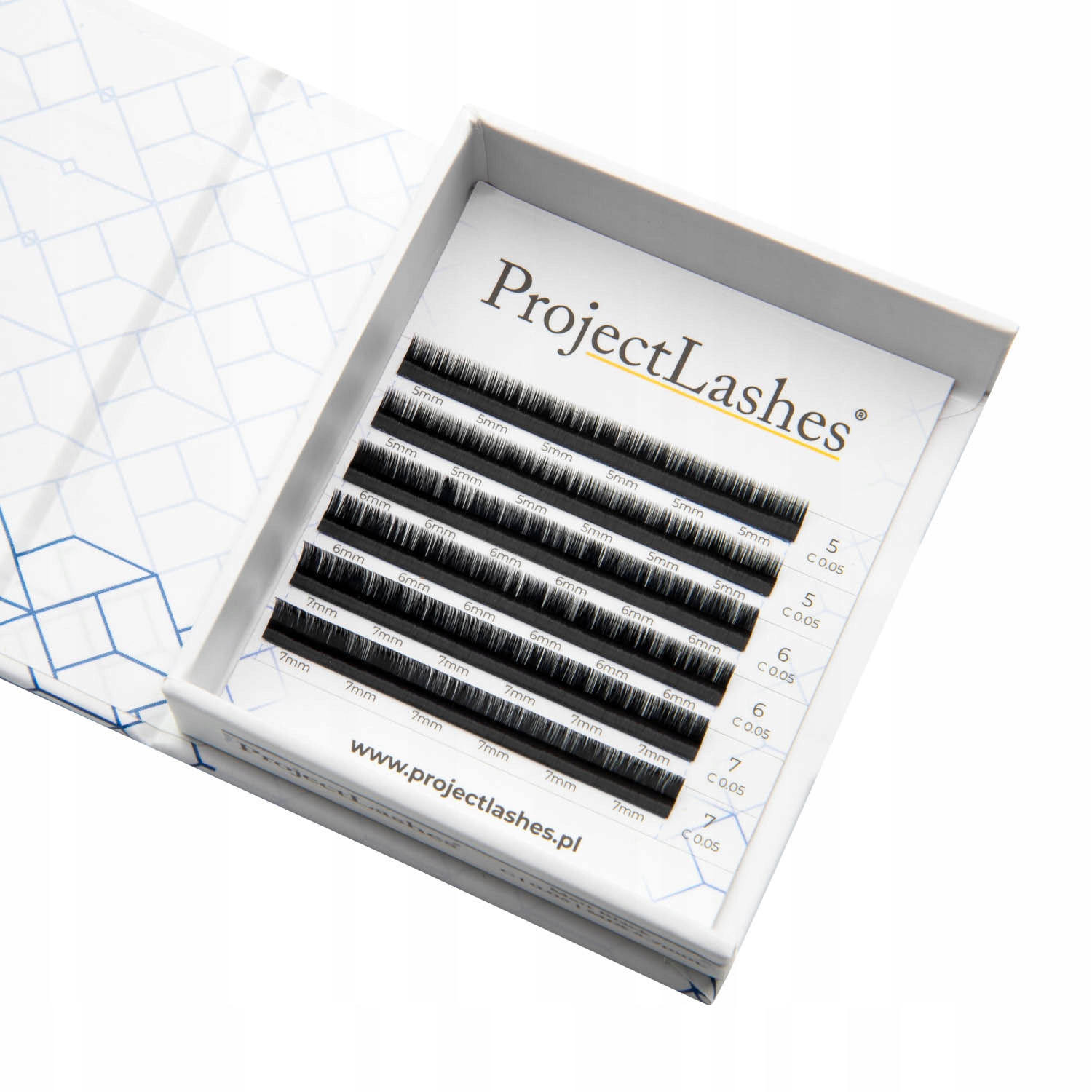 Sztuczne rzęsy do przedłużania Project Lashes MIX 5-7mm miniBOX