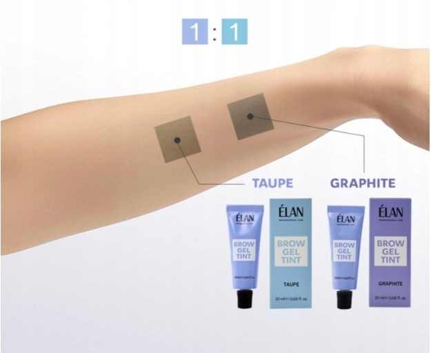 Farba do brwi ELAN Brow Gel Tint TAUPE, 20 ml (w tubie) farbka