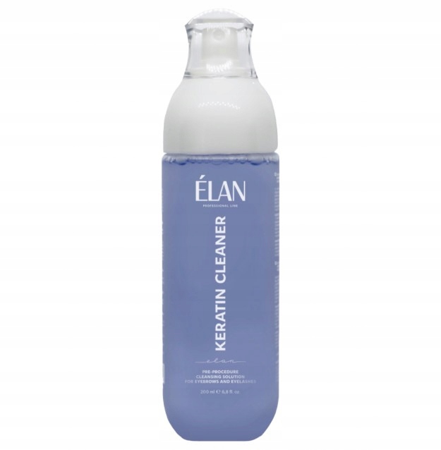 Elan Tonik do odtłuszczania brwi i rzęs ELAN KERATIN CLEANER 200 ml