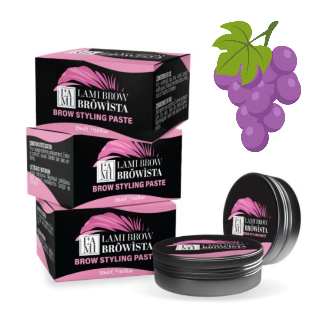 LAMI LASHES Browista styling paste - pasta do stylizacji 20 ml GRAPE