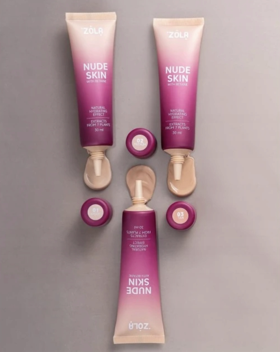 ZOLA Nude Skin Tonujący Podkład 01 LIGHT GLOW & WHITE 30 ml