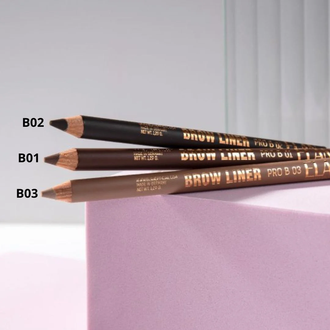 Pudrowa kredka do brwi Brow Liner Pro B02 Dark Brown Elan