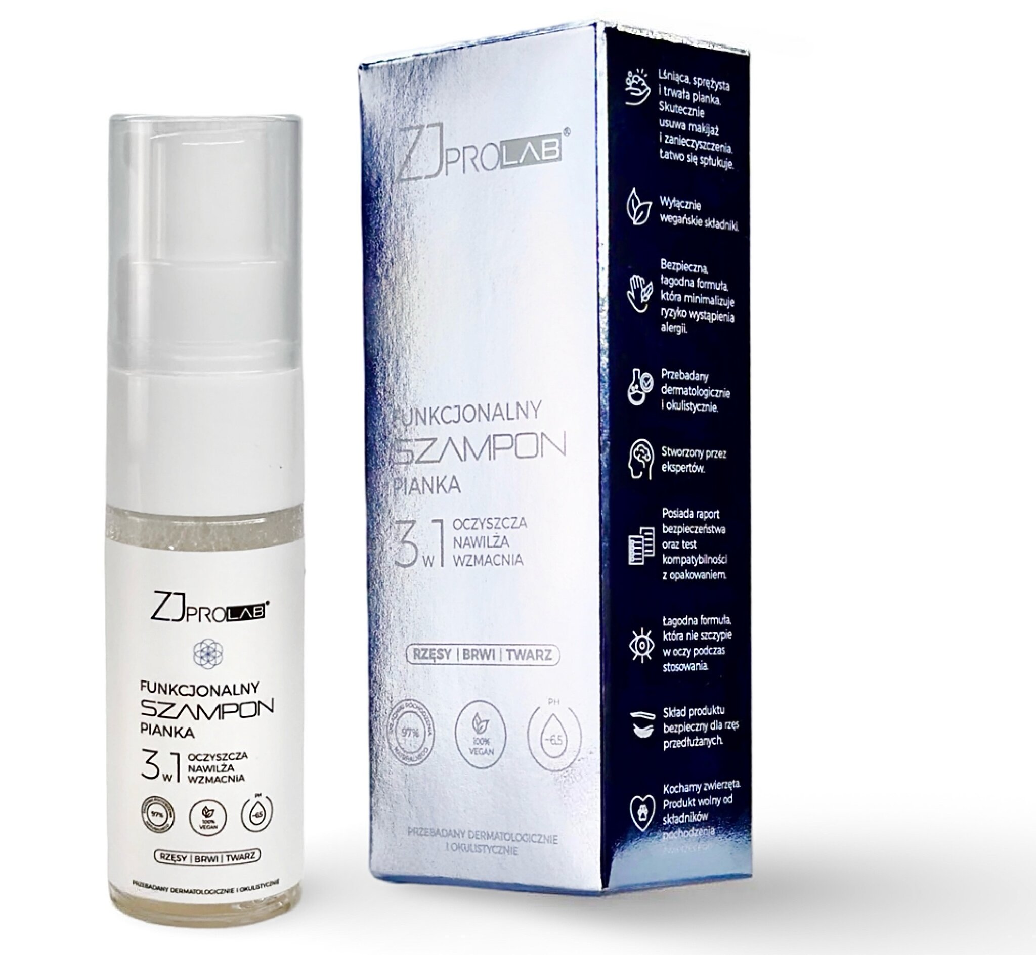 Szampon funkcjonalny ZJ PRO do rzęs 30 ml do rzęs