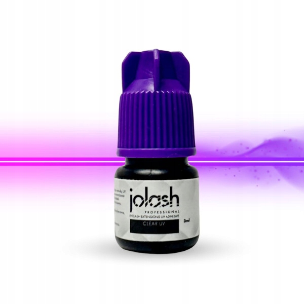 Jolash CLEAR UV - Przezroczysty Klej UV do przedłużania rzęs 3ml