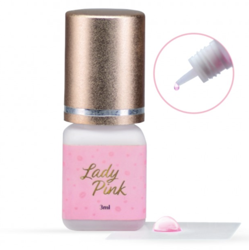 Bezbarwny Klej do rzęs Lady Pink 3ml – 0,5 Sek Moemi Lashes