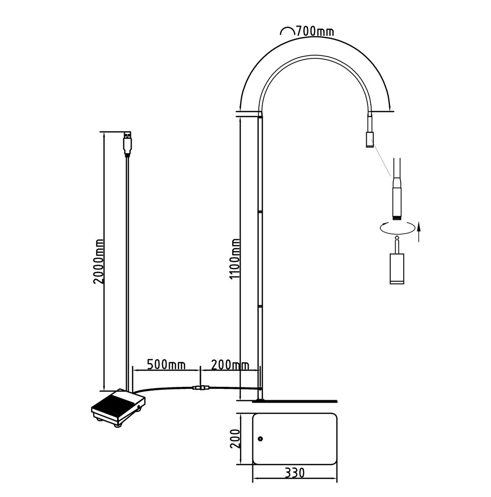 Lampa UV do przedłużania rzęs ProjectLashes + okulary BIAŁA