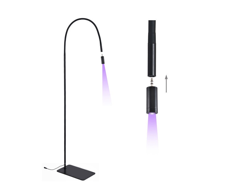 Lampa UV do przedłużania rzęs ProjectLashes + okulary CZARNA