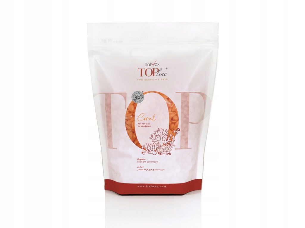 ItalWax Wosk do depilacji twardy w granulkach dropsy TOP LINE CORAL 750g