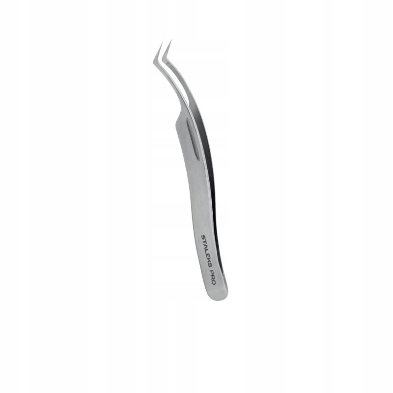 Pęseta do rzęs Staleks Pro Expert TE-41/2 srebrna