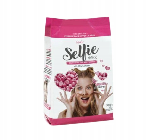 ItalWax Selfie Wax 500g bezpaskowy wosk do depilacji do twarzy