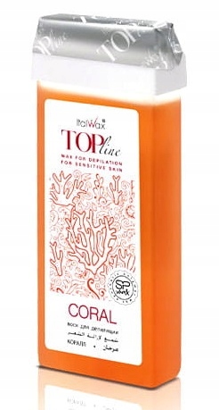 Wosk do depilacji skóry wrażliwej w rolce Top Line Coral 100 ml Italwax