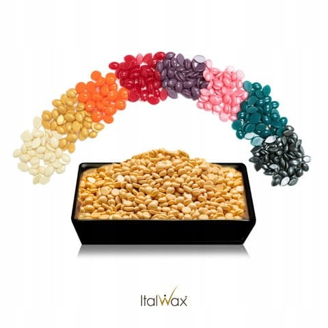 ITALWAX White Chocolate 1kg wosk TWARDY w dropsach do depilacji
