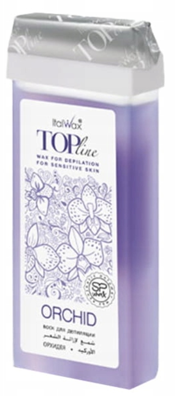 Wosk do depilacji skóry wrażliwej w rolce Top Line Orchid 100 ml Italwax