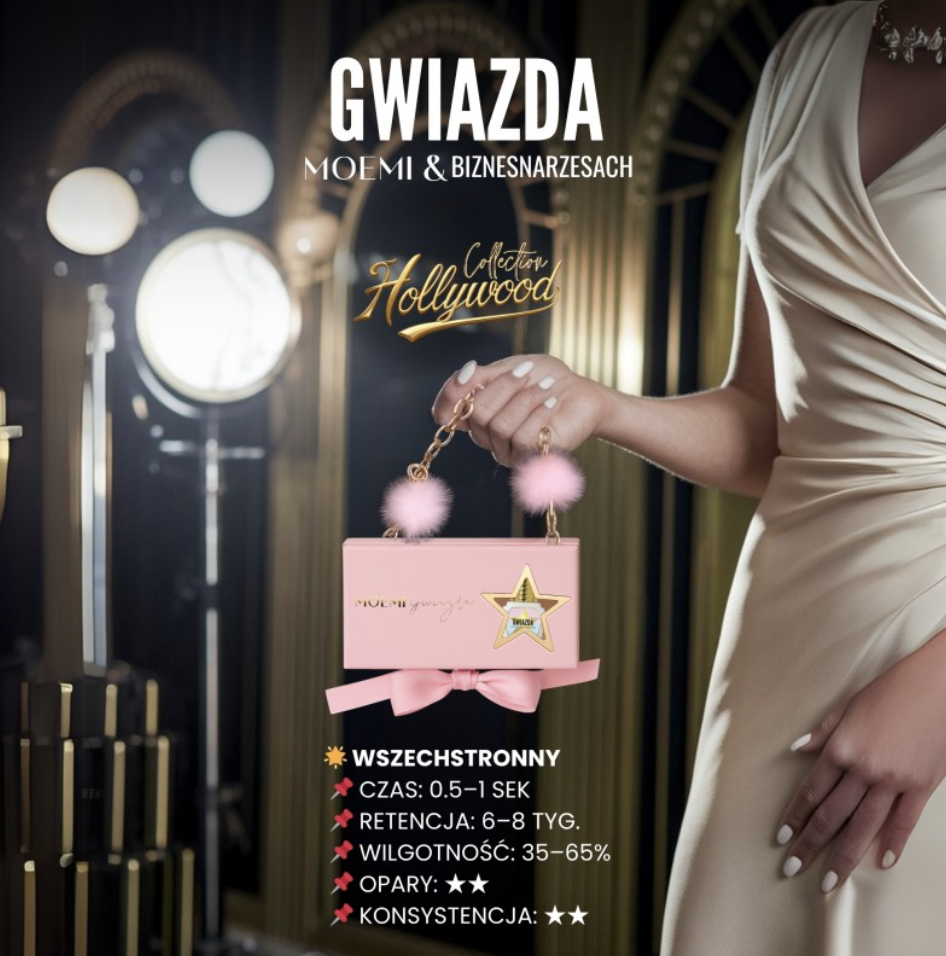 Moemi Gwiazda 5ml Hollywood – Klej do Przedłużania Rzęs | Jednosekundowy @biznesnarzesach