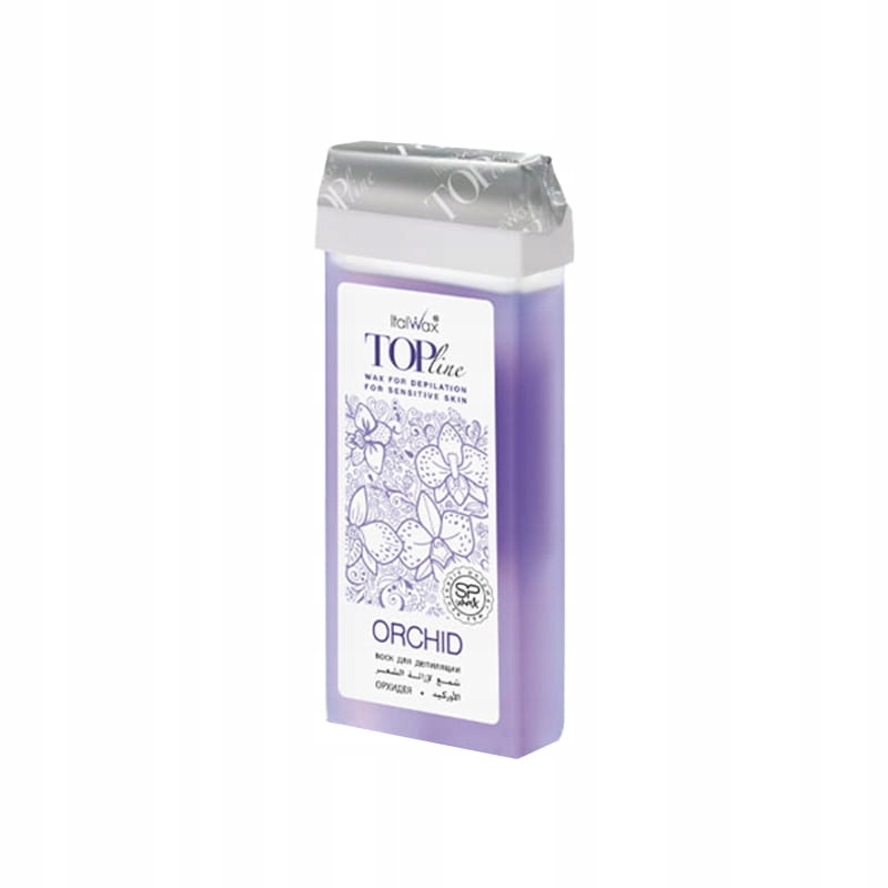 Wosk do depilacji skóry wrażliwej w rolce Top Line Orchid 100 ml Italwax