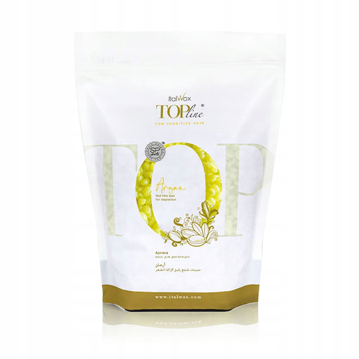 ItalWax Wosk do depilacji twardy w granulkach dropsy TOP LINE ARGAN 750g