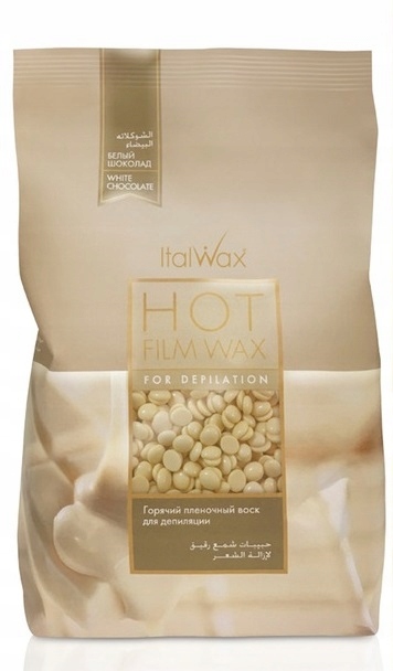 ITALWAX wosk do depilacji bezpaskowej dropsy TWARDY White Chocolate 100g