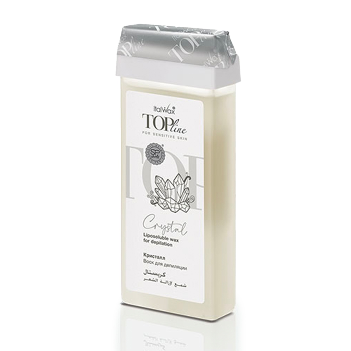 Wosk do depilacji skóry wrażliwej w rolce Top Line Crystal 100 ml Italwax