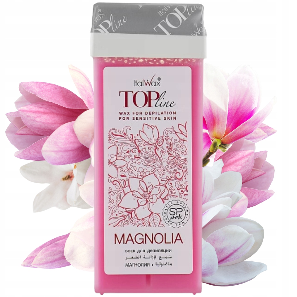 Wosk do depilacji skóry wrażliwej w rolce Top Line Magnolia 100 ml Italwax