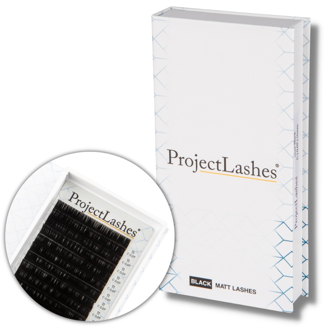 Rzęsy Project Lashes D 0,05 czarne MATT