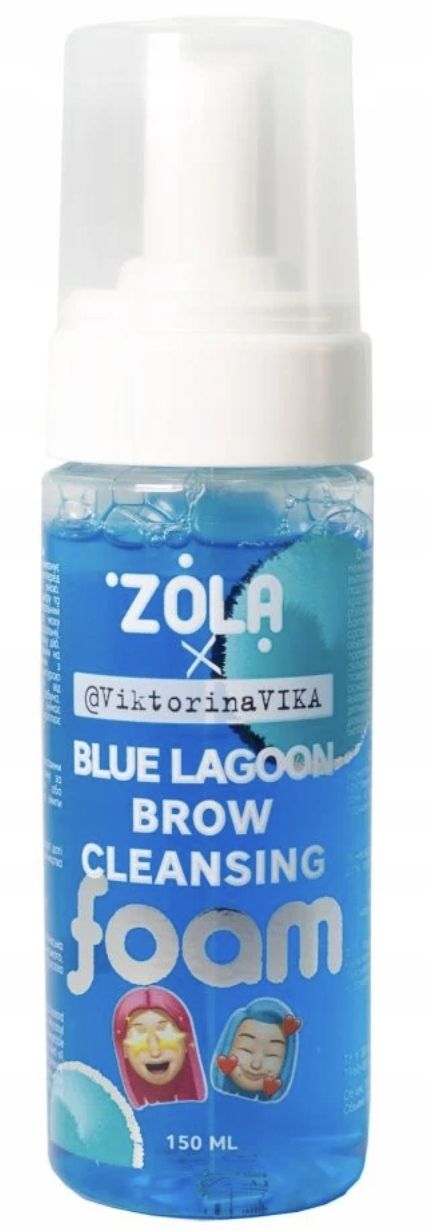 ZOLA Pianka do brwi różowa, oczyszczająca Bubble Gum 150 ml