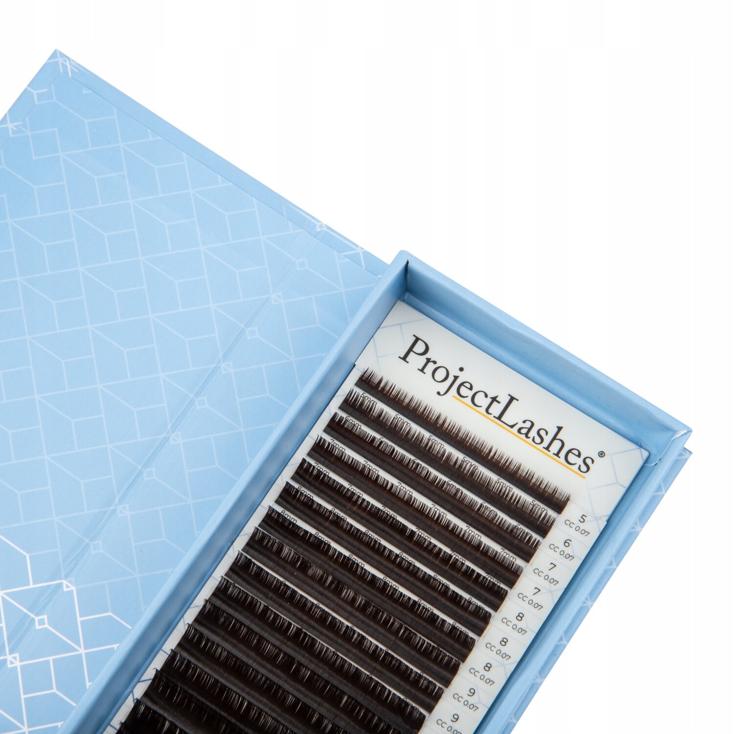 Rzęsy ProjectLashes D 0,07 CIEMNY brąz Espresso