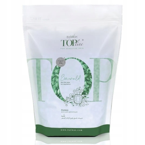 ItalWax Wosk do depilacji twardy w granulkach dropsy TOP LINE EMERALD 750g