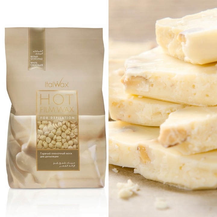 ITALWAX White Chocolate 1kg wosk TWARDY w dropsach do depilacji
