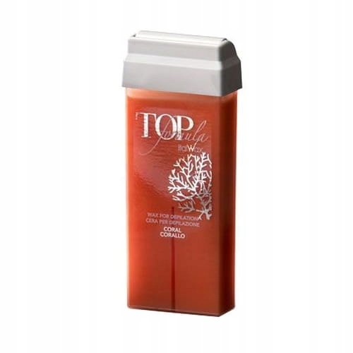 Wosk do depilacji skóry wrażliwej w rolce Top Line Coral 100 ml Italwax