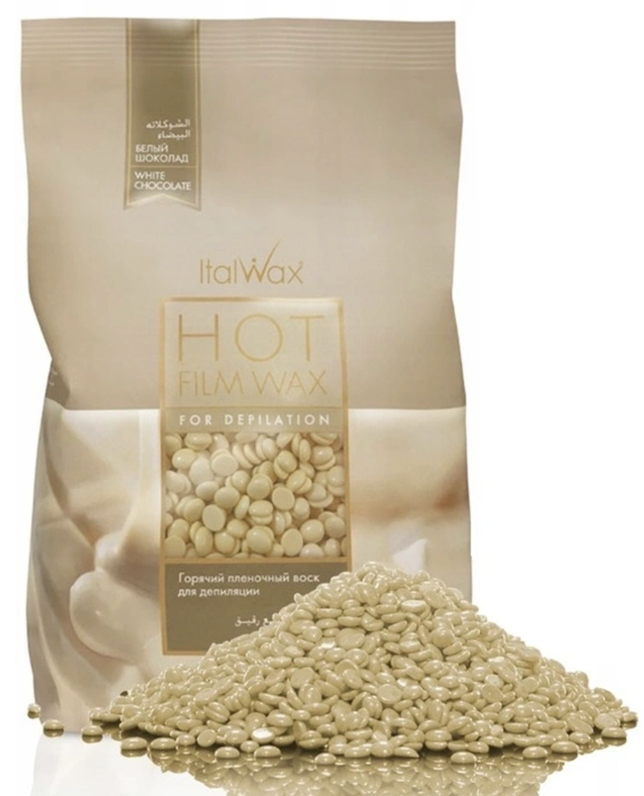 ITALWAX White Chocolate 1kg wosk TWARDY w dropsach do depilacji