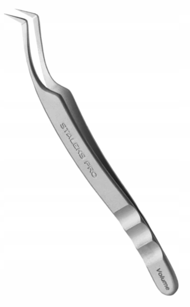Pęseta do rzęs Staleks Pro Expert TE-41/2 srebrna