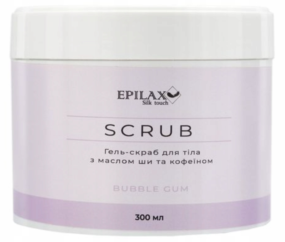 EPILAX Body Scrub do ciała Bubbe Gum 300ml peeling cukrowy nawilżający shea