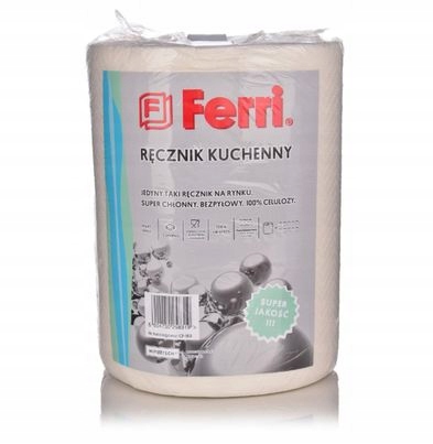 Ręcznik XXL papierowy kuchenny FERRI 2w SUPER CHŁONNY 66 metrów.