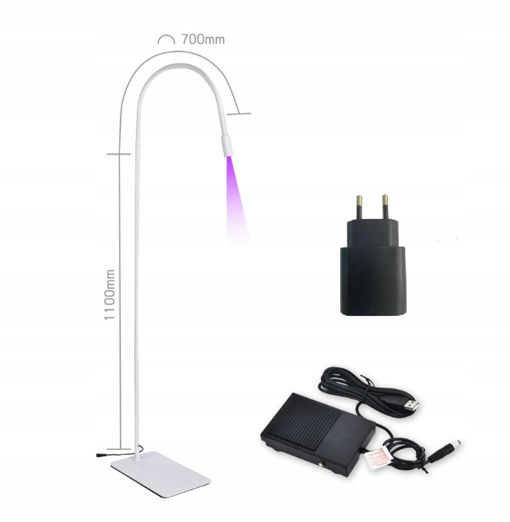 Zestaw Lampa UV do przedłużania rzęs – okulary klej płatki pod oczy taśma
