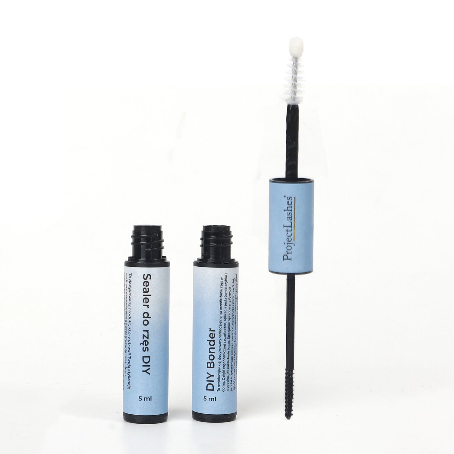 Klej do rzęs bondingowych ProjectLashes DIY Bond & Seal Czarny 2w1 10g